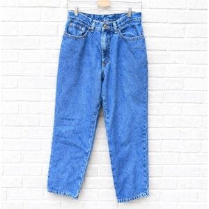 LL BEAN Fleece Lined Blue Jeans Denim Vintage llbean flannel women’s